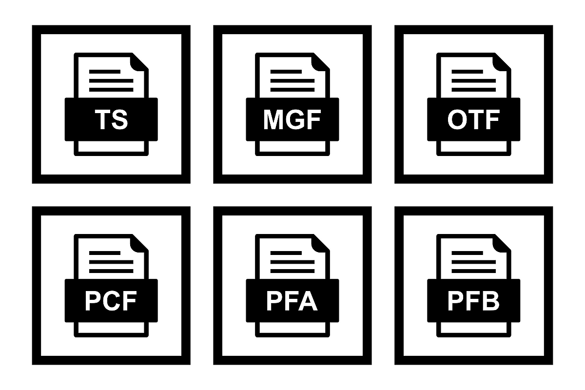 Set Of File Formats Icons example image 1