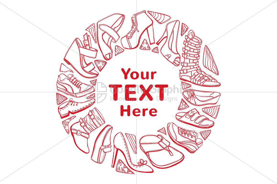 Footwears Icons Template Design example image 1