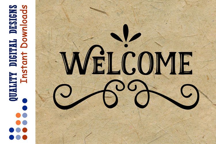 Welcome svg files Home svg House sign svg example image 1
