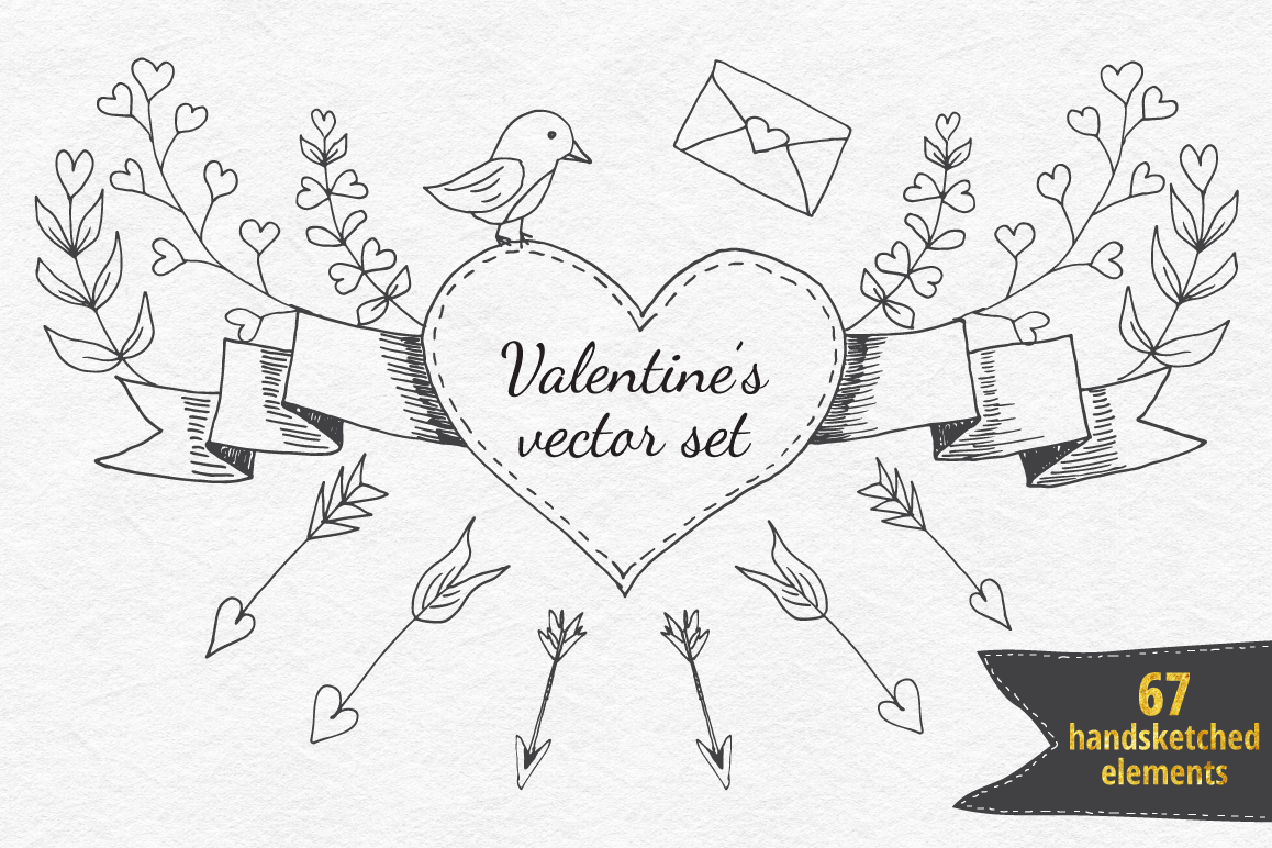 Valentine's Vector Collection example image 1