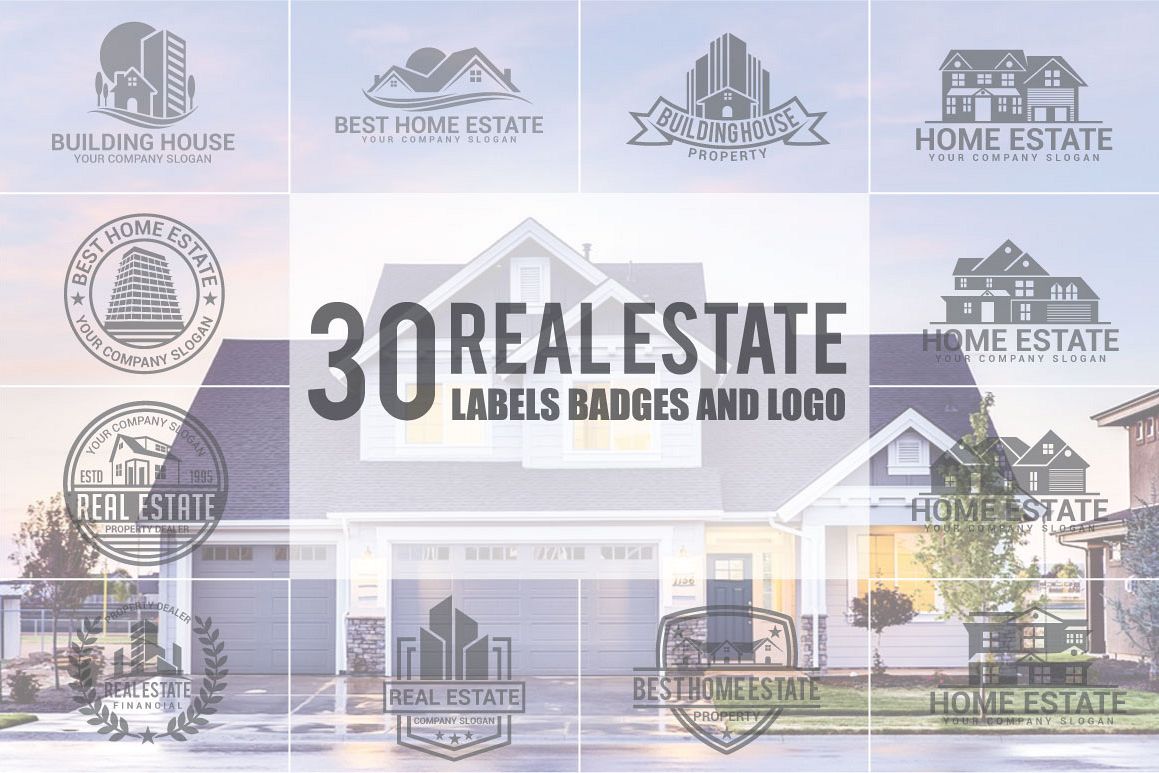 Real Estate Logo & Badges example image 1