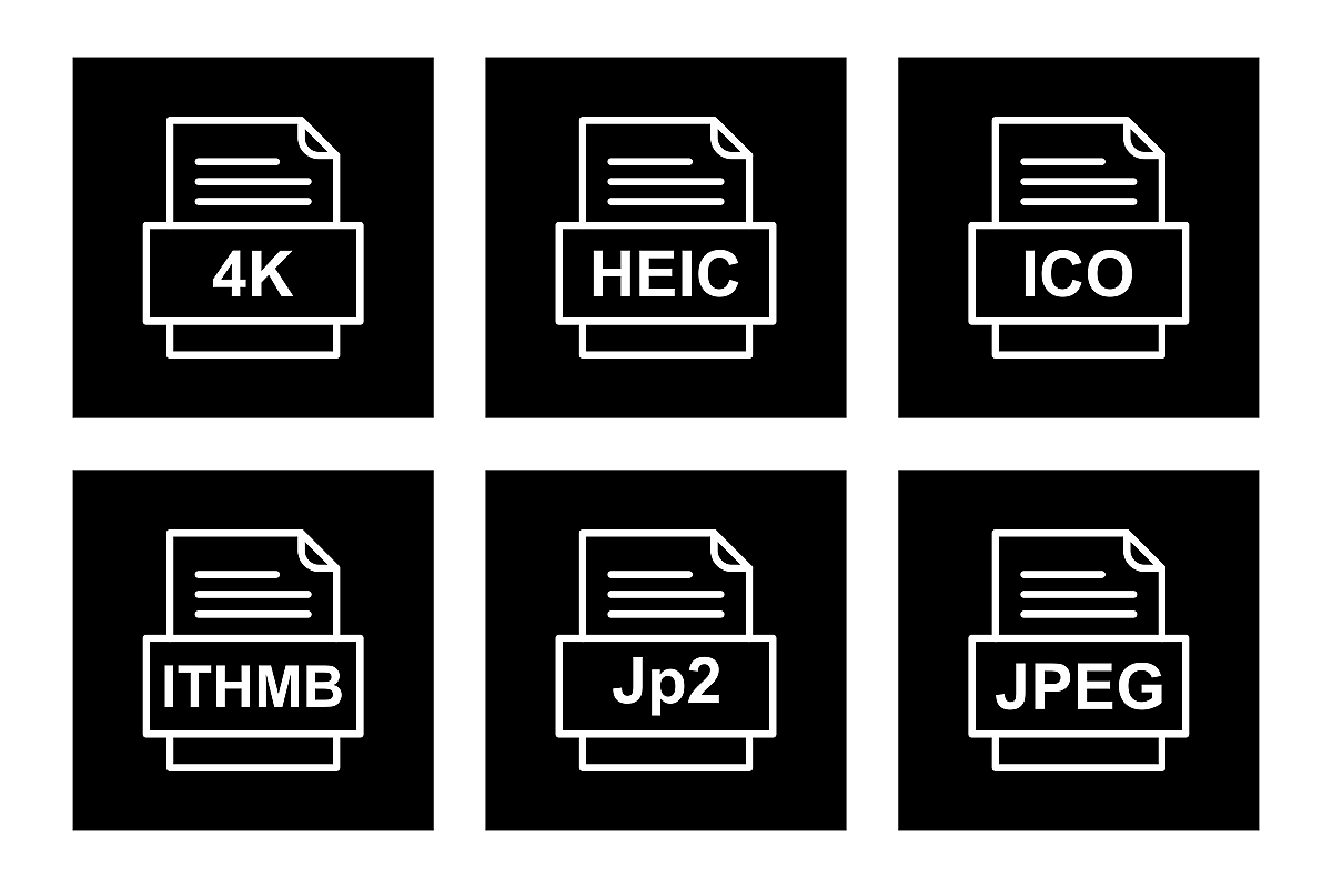 Set Of File Formats Icons example image 1