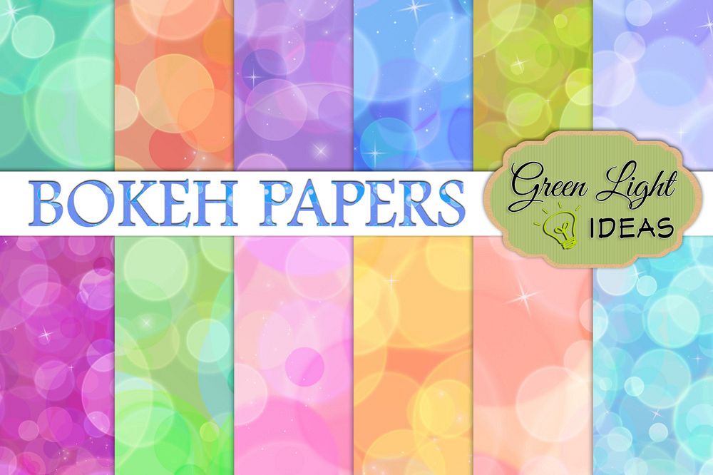 Bokeh Digital Papers example image 1