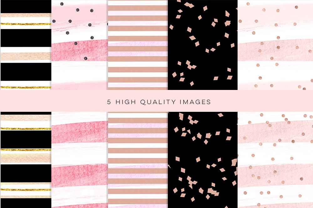 Gold Rose Paper, Rose watercolor gold clipart, Rose Gold paper, Rose Gold Wedding Decor, Party Decor, Rose Gold Foil and Glitter Textures example image 1