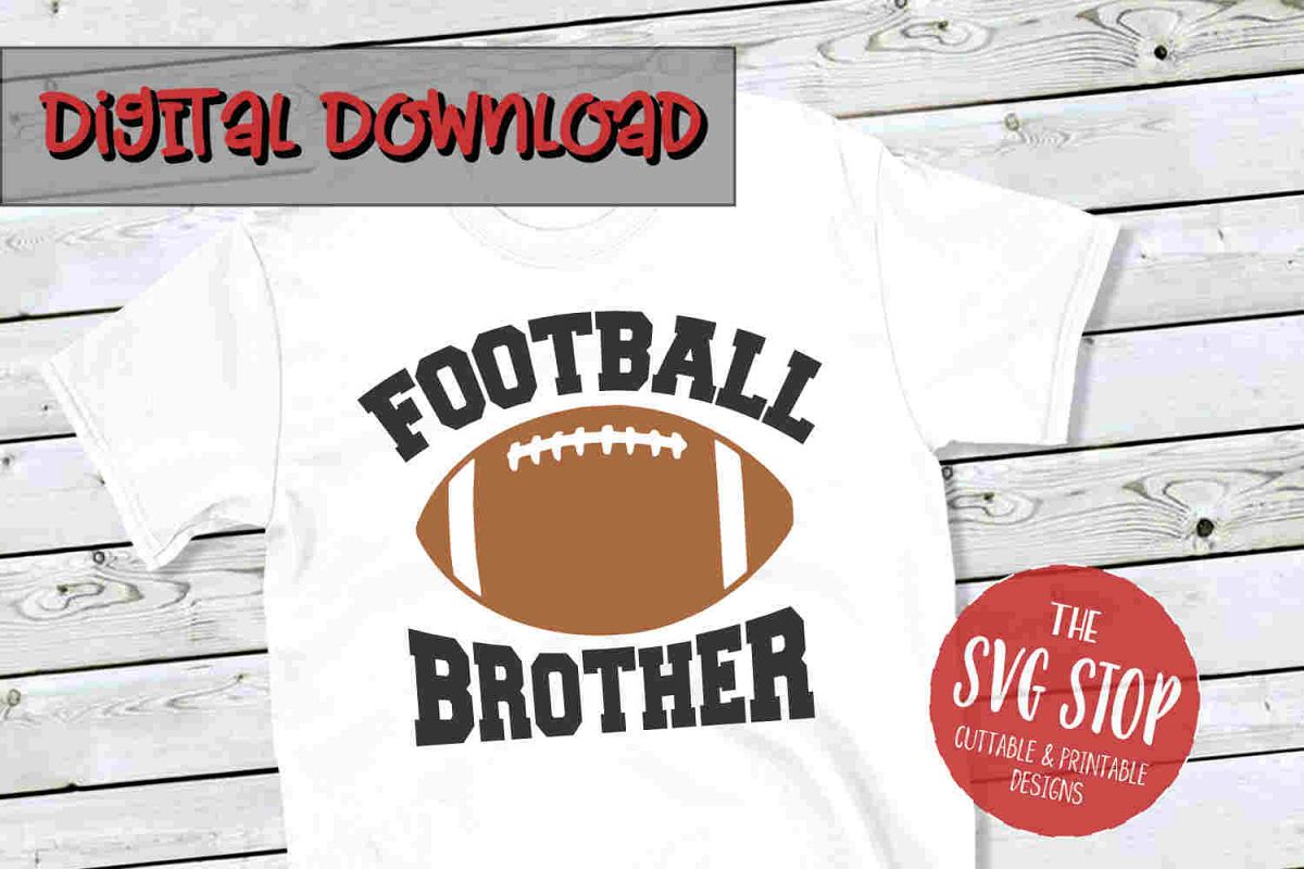 Football Brother -SVG, PNG, DXF example image 1