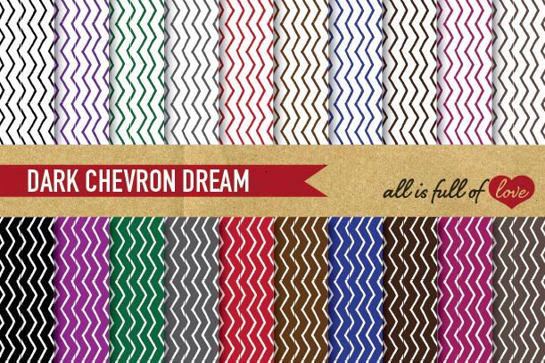 Chevron Digital Paper in Pastel Colors Background Paper Zig Zag Patterns example image 1