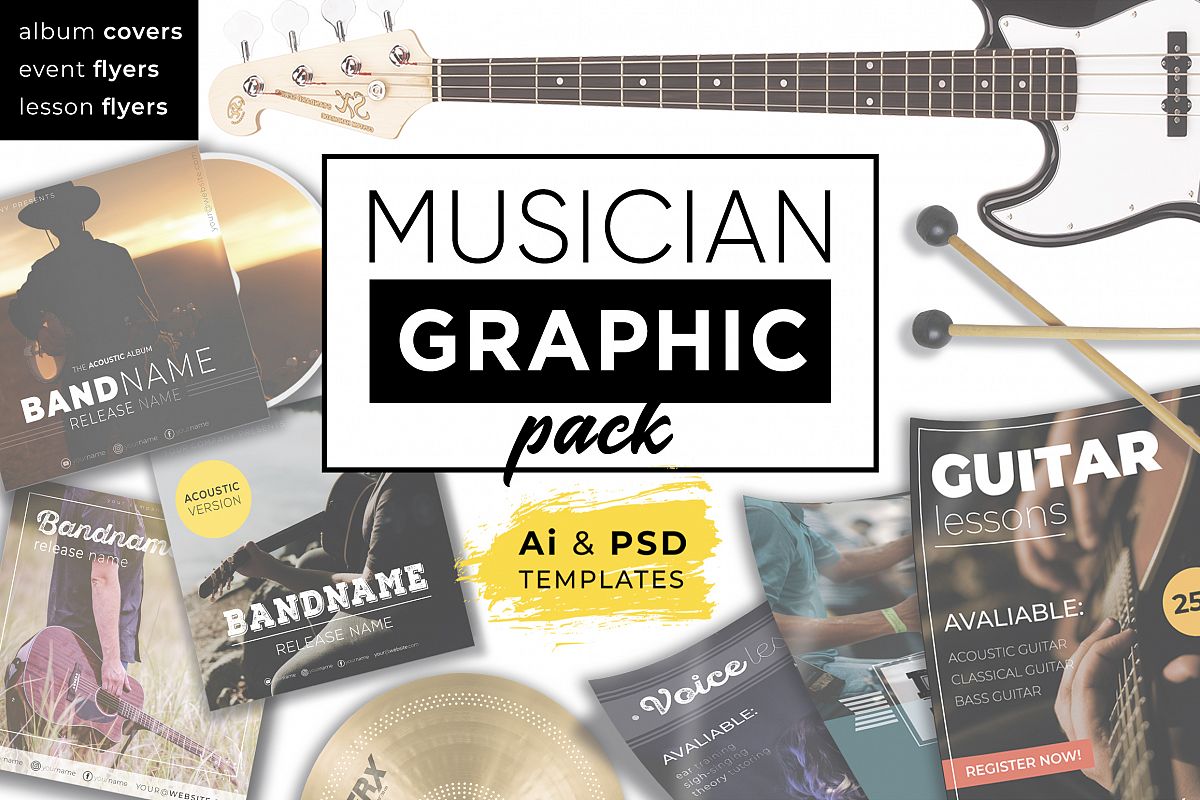 Musician Graphic pack example image 1