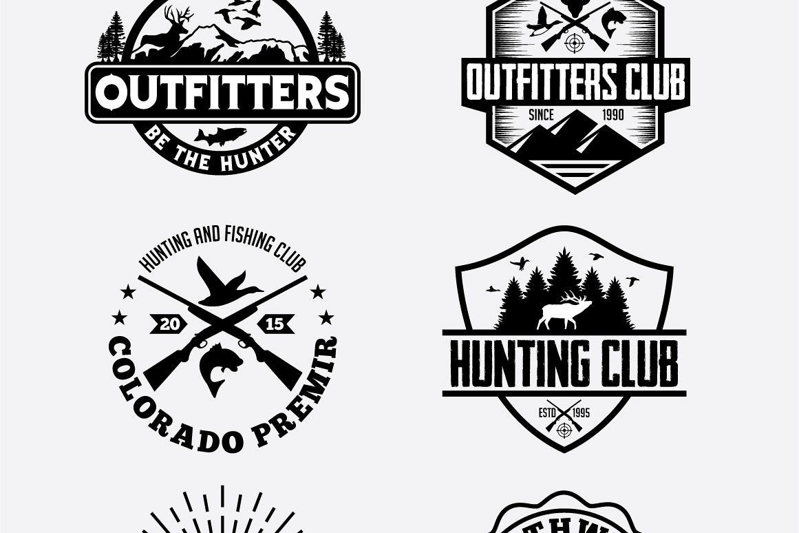 10 Hunting Vintage Badges And Logos