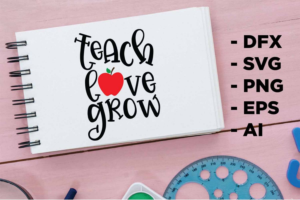 teach love grow Printable example image 1