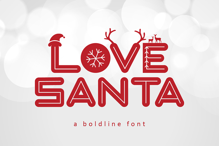 Love Santa - A Special Font For Christmas example image 1