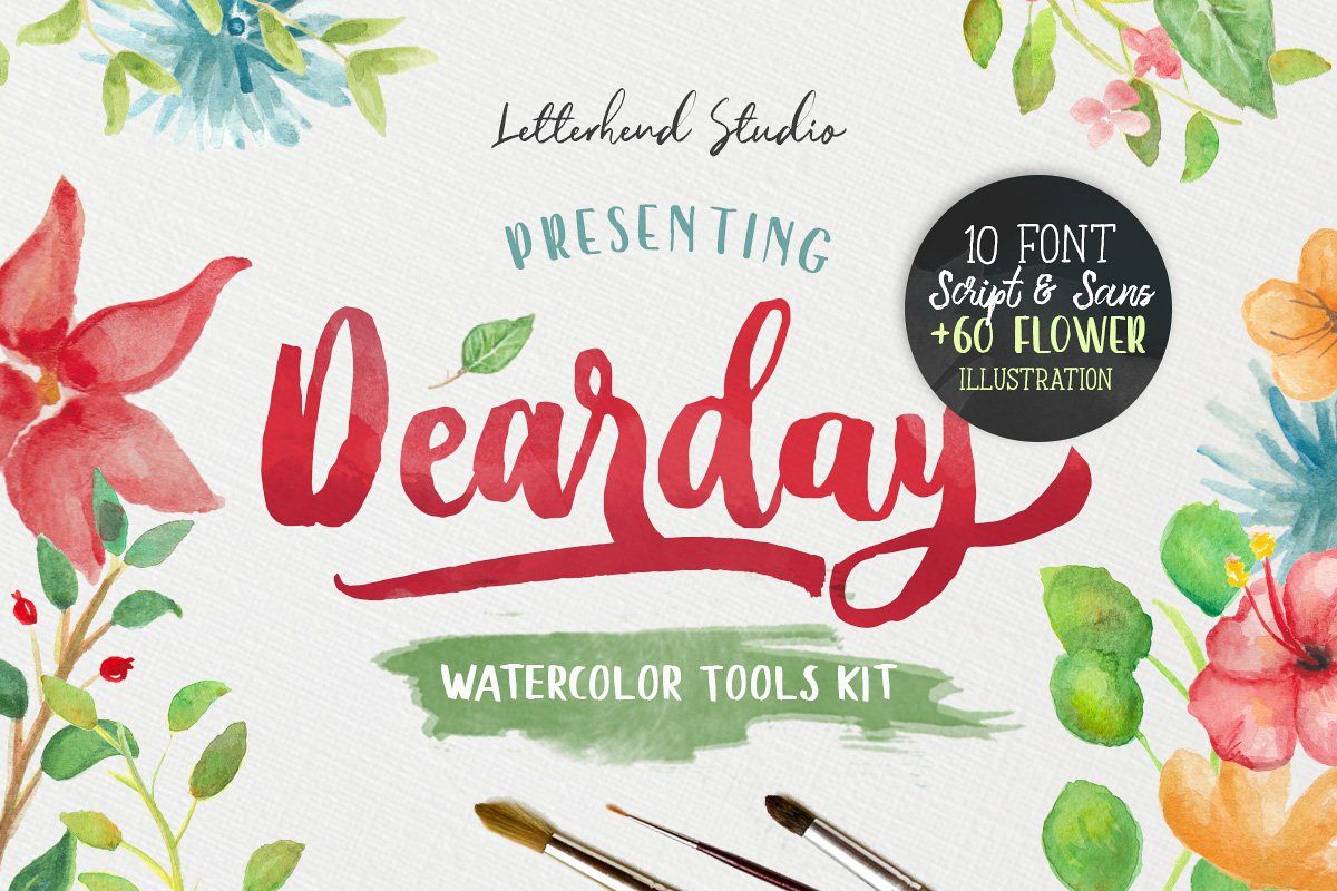 DearDay Watercolor Toolbox example image 1