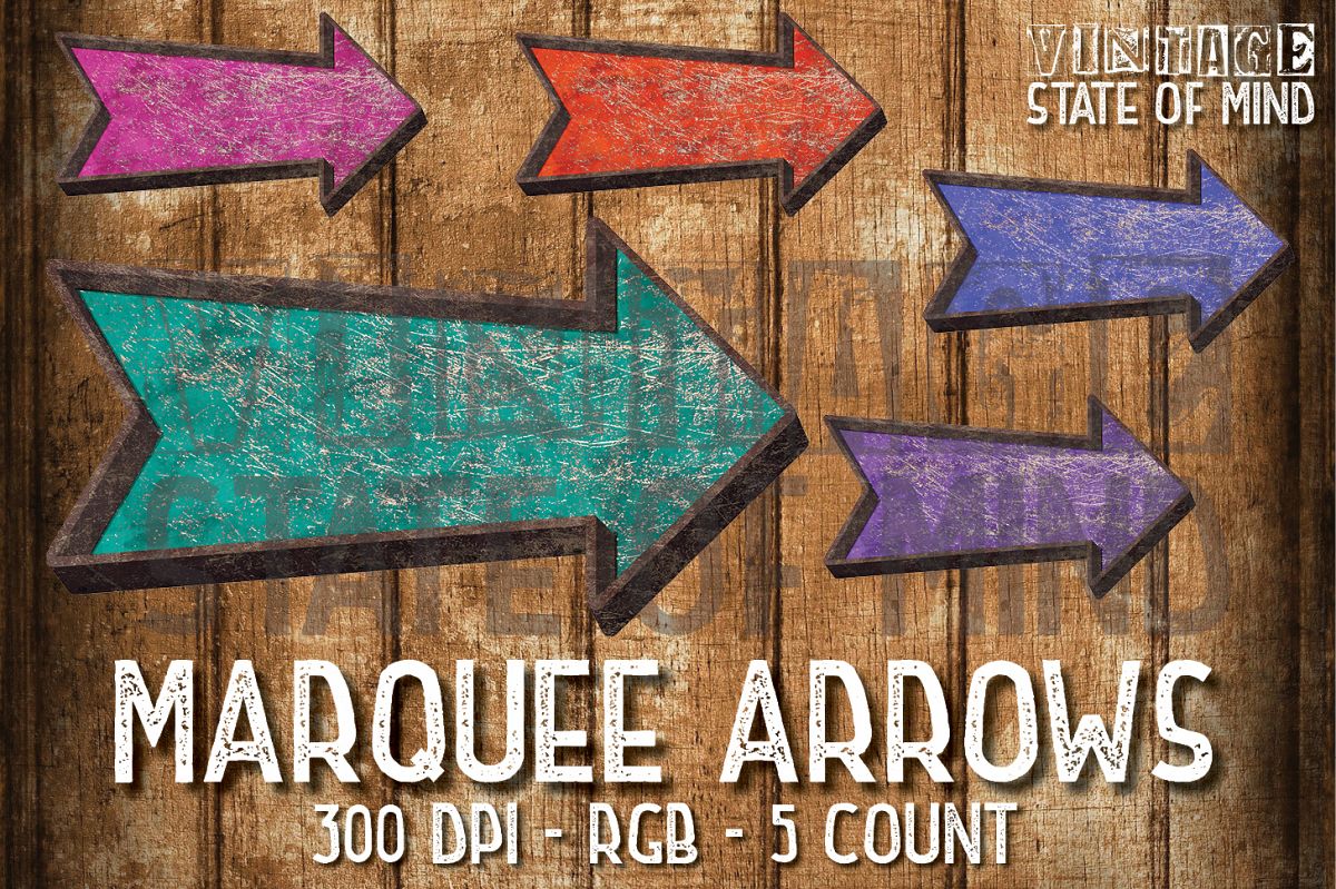 Marquee Arrows Sublimation Graphics example image 1