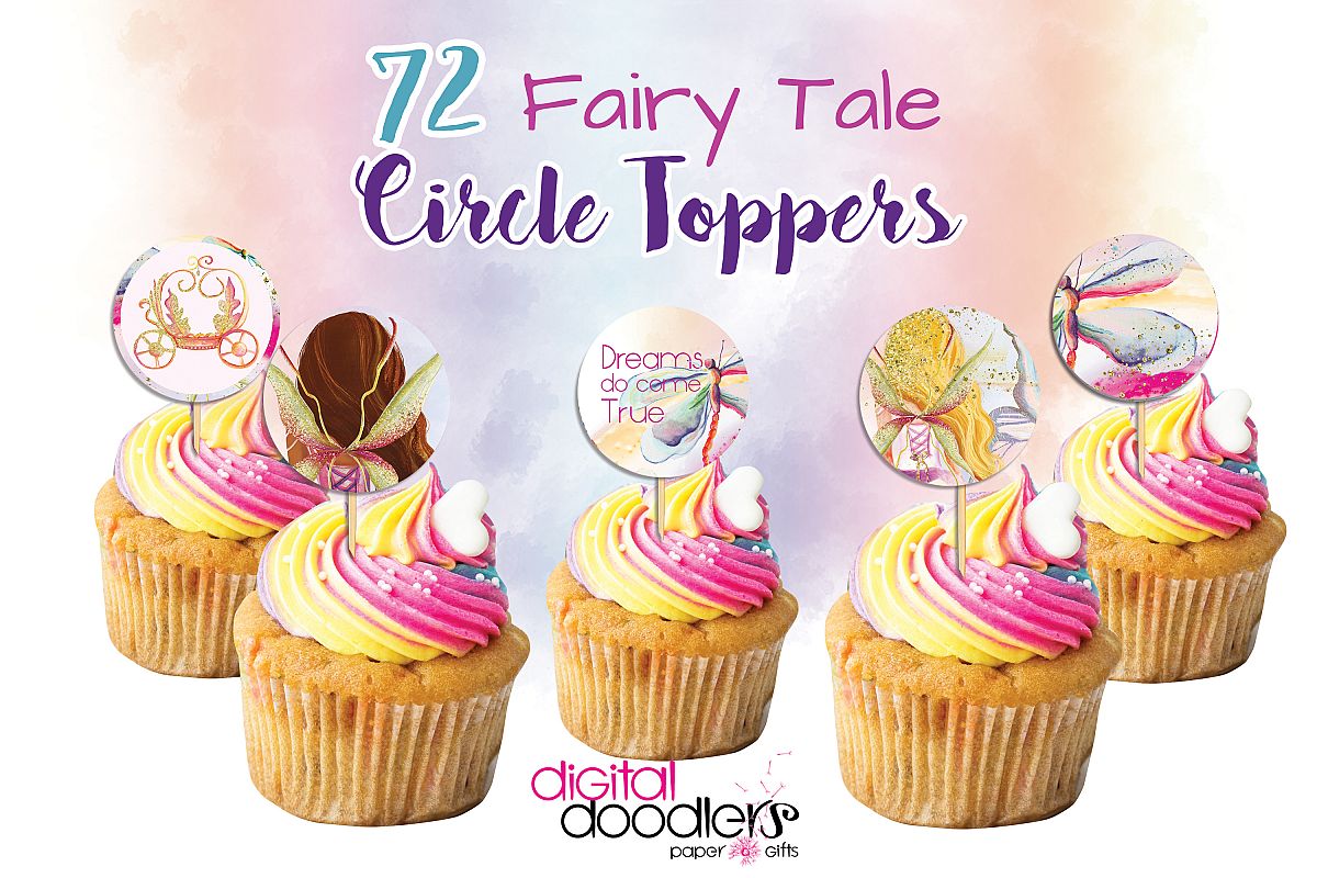 Fairy Tales Cup Cake Toppers example image 1