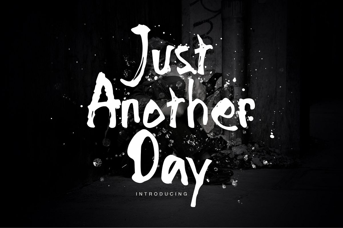 Just Another Day font example image 1