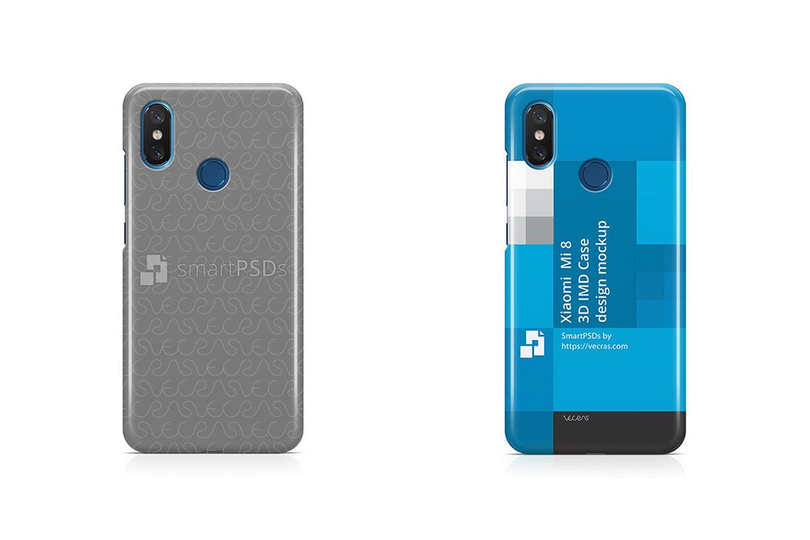 Xiaomi Mi8 3d IMD Case Design Mockup 2018 example image 1