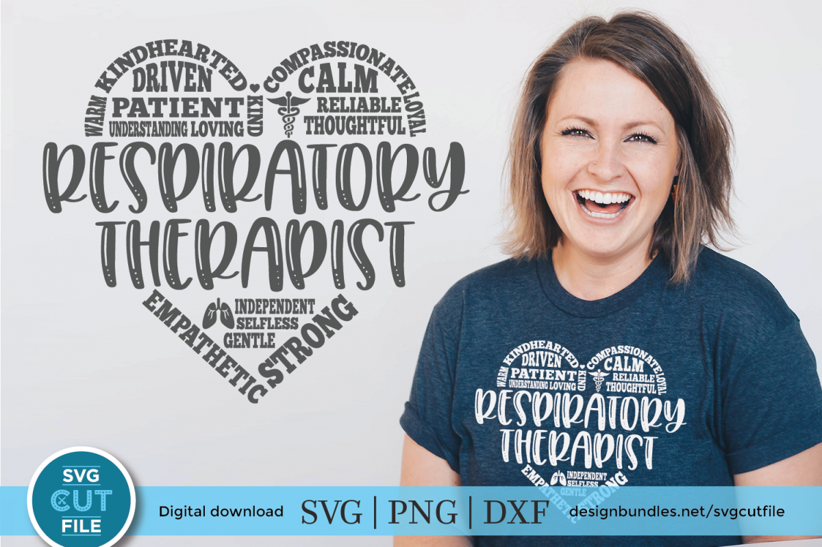 Respiratory therapist svg with subway art - an RT svg & dxf example image 1