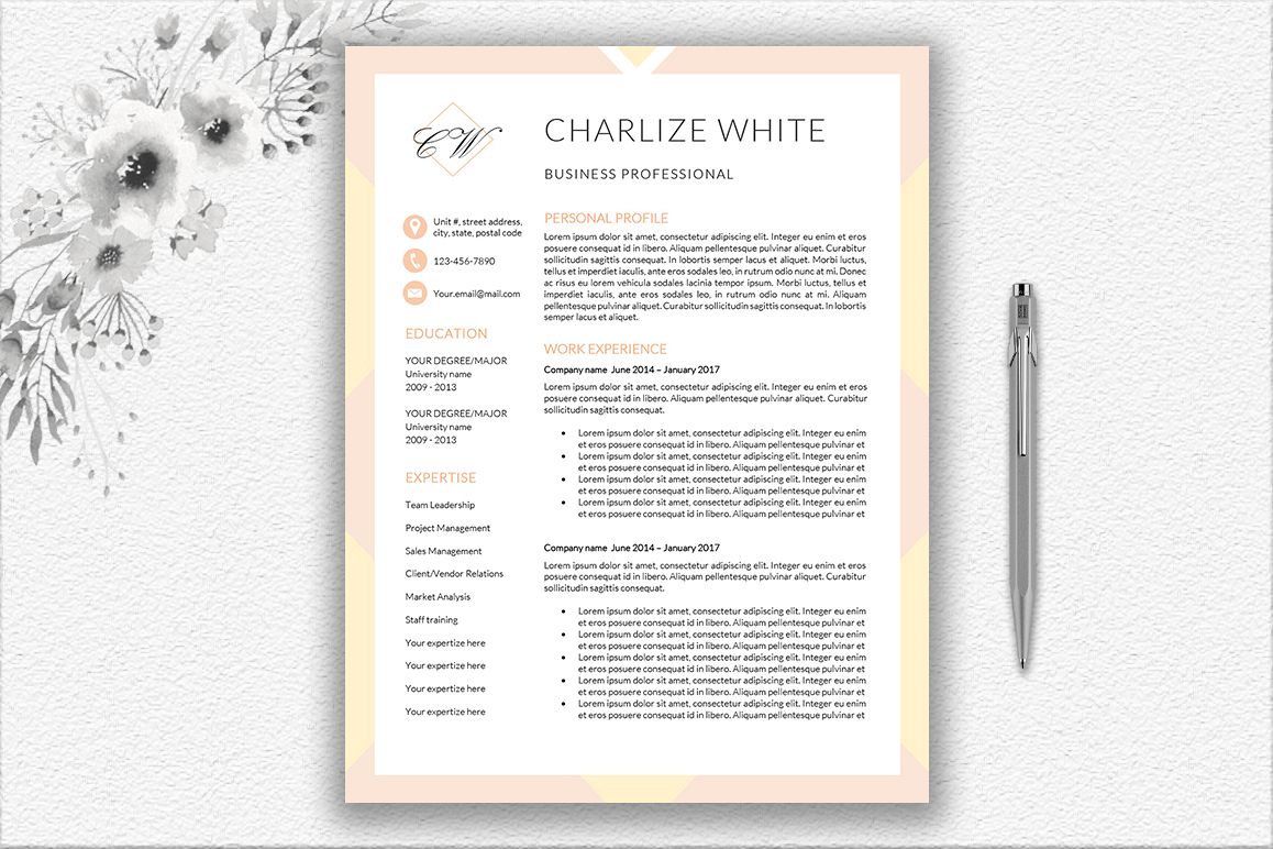 Resume Template Design example image 1