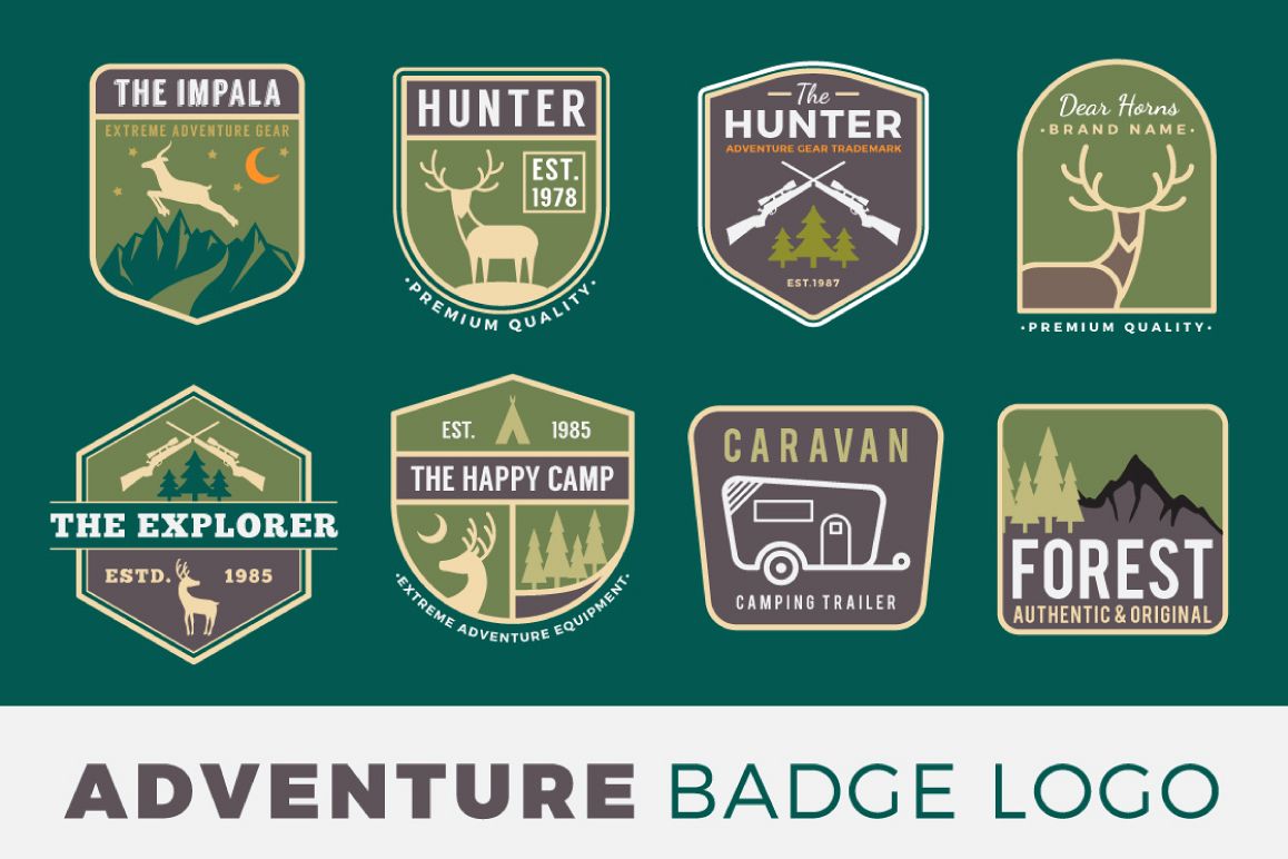 Adventure Badge Logo Template example image 1