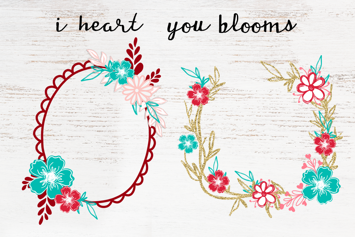 i heart you blooms example image 1