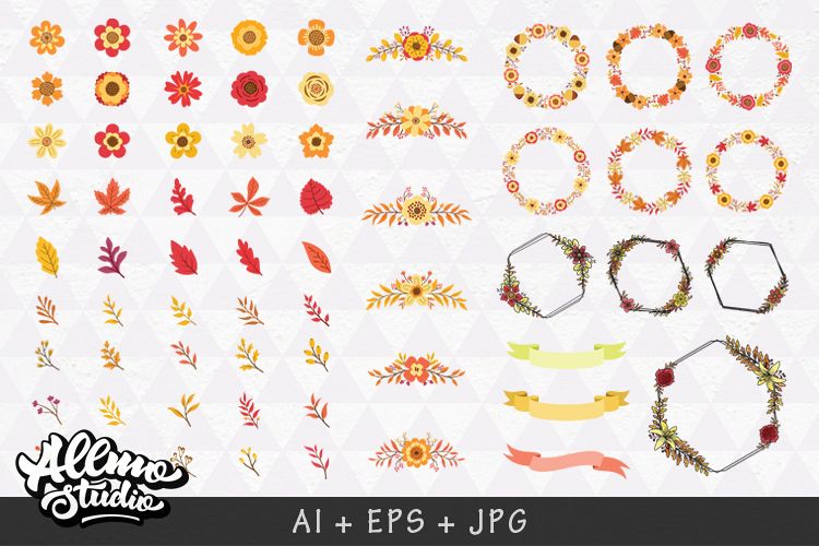 Floral design set example image 1