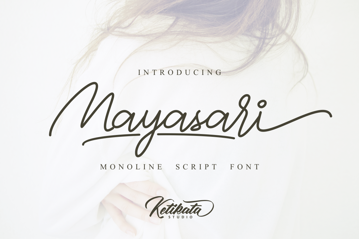 Mayasari Monoline Script example image 1