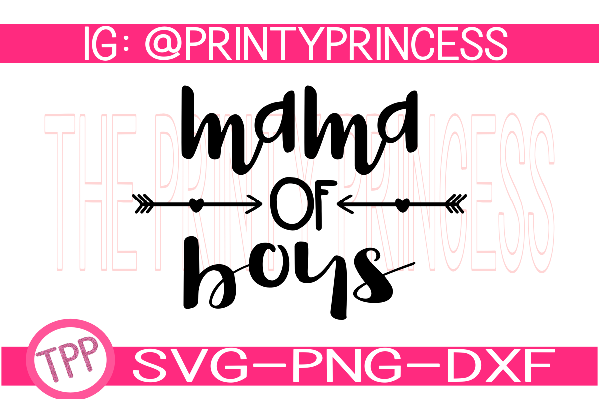 Boy Mom svg design file Mama of Boys svg example image 1