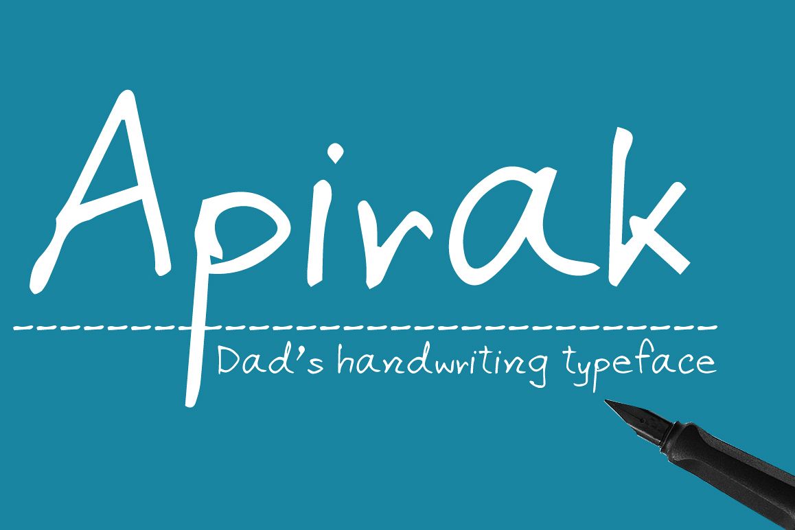 Apirak Handwriting Typeface example image 1