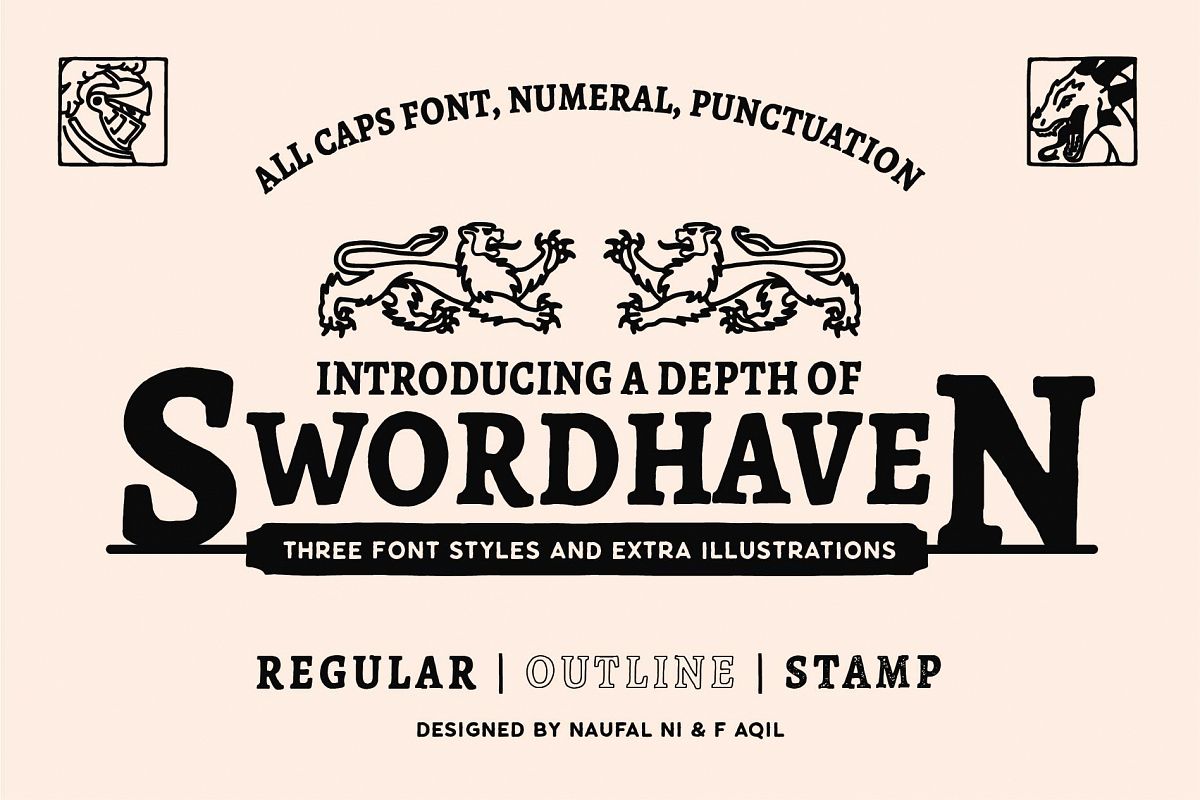 SWORDHAVENEN Font example image 1