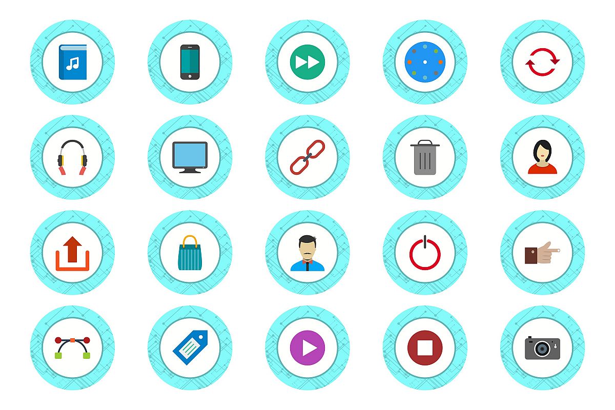 Set Of Multimedia Icons example image 1