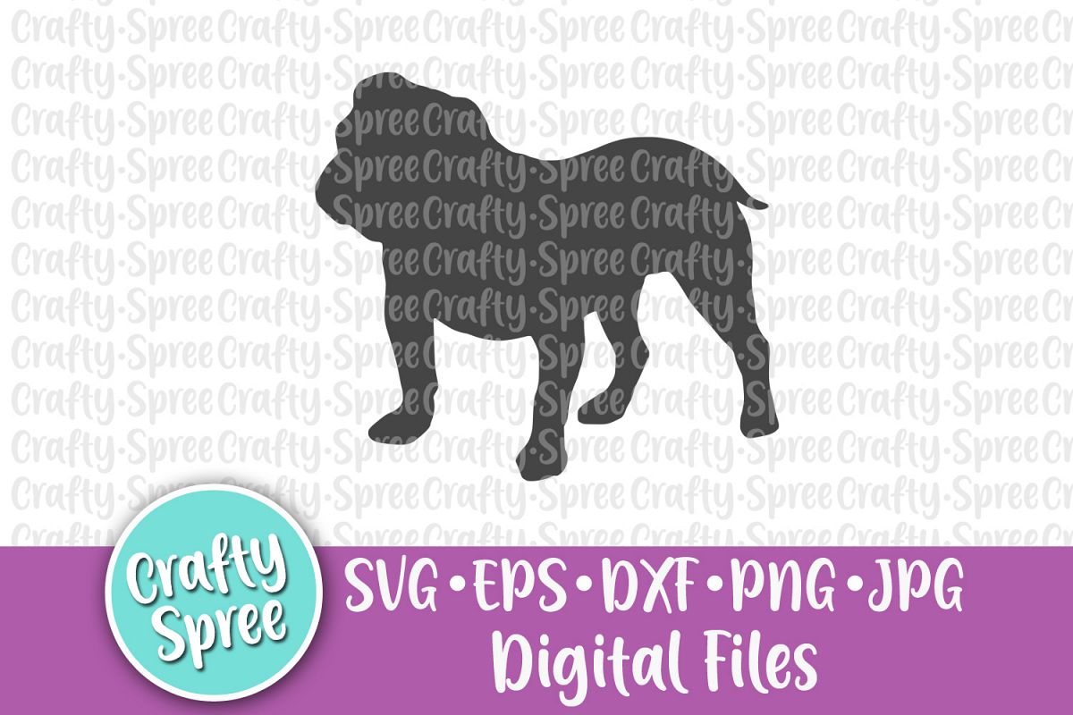 Bulldog SVG DXF Design Element Sublimation example image 1