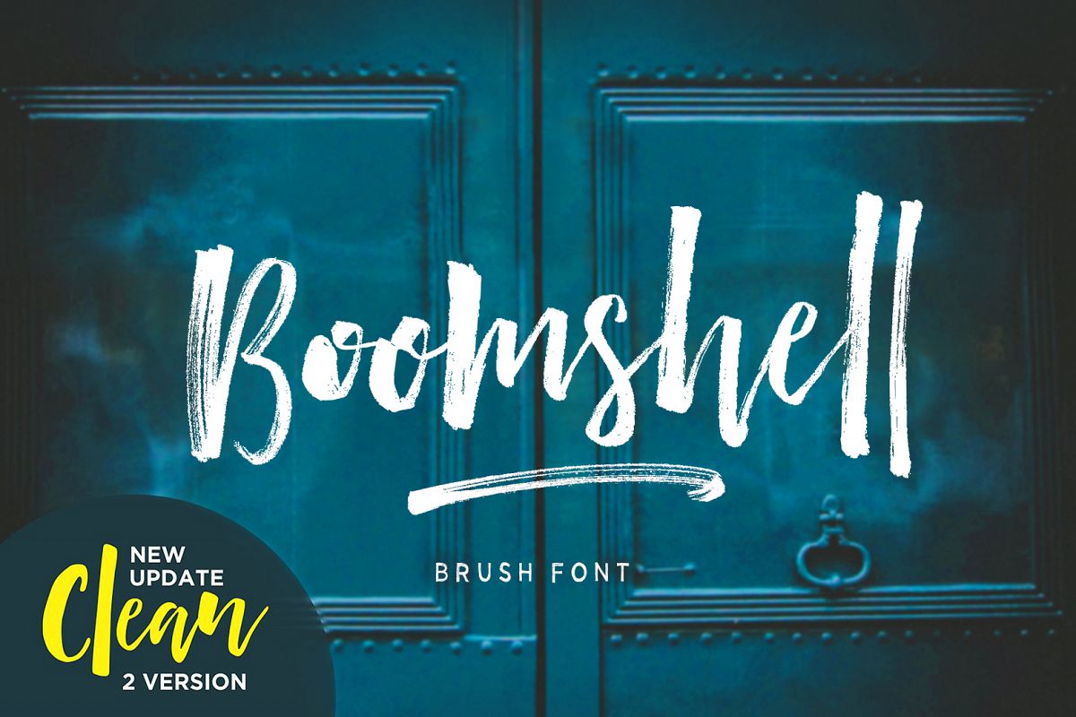 Boomshell Brush Font example image 1
