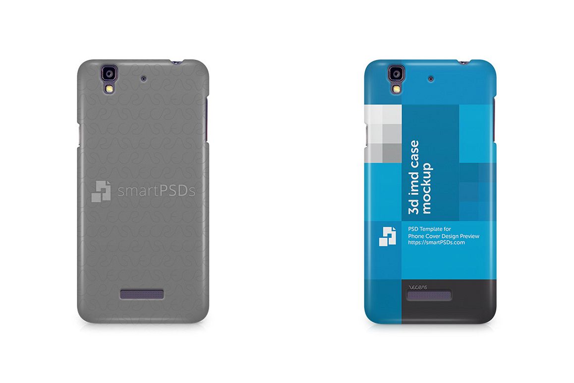 Micromax Yureka 3d IMD Mobile Case Design Mockup 2015 example image 1