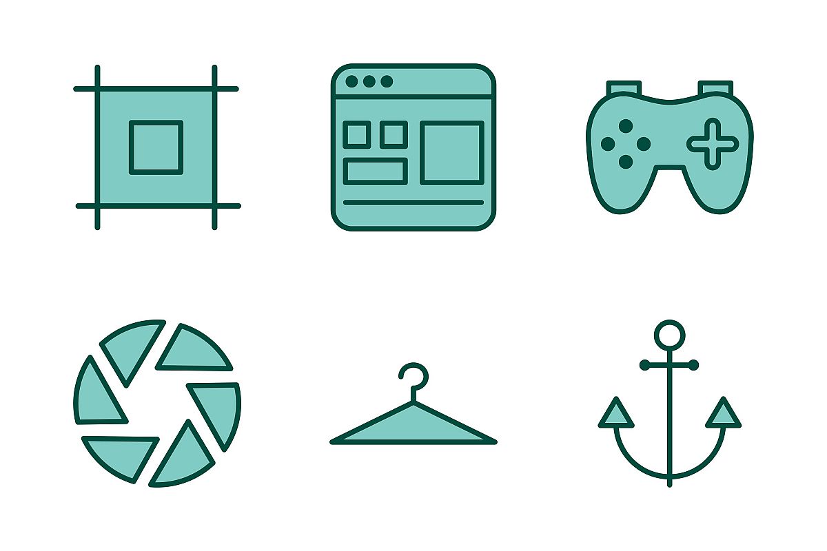 Set Of Universal Icons example image 1