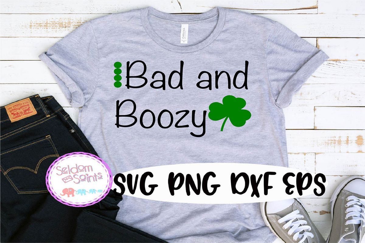 Bad and Boozy SVG PNG EPS DXF example image 1