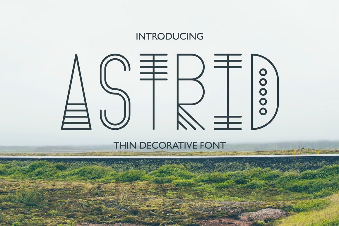 Astrid - Thin Decorative Font example image 1