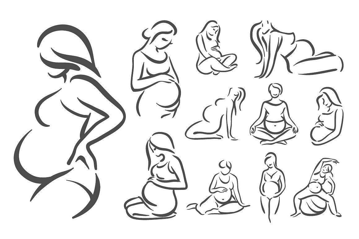Silhouette Pregnant Woman Svg - 2138+ SVG Images File - Best Free SVG