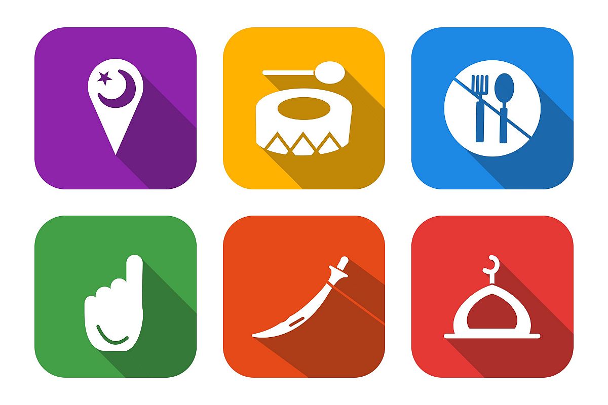Set Of Ramadan Icons example image 1