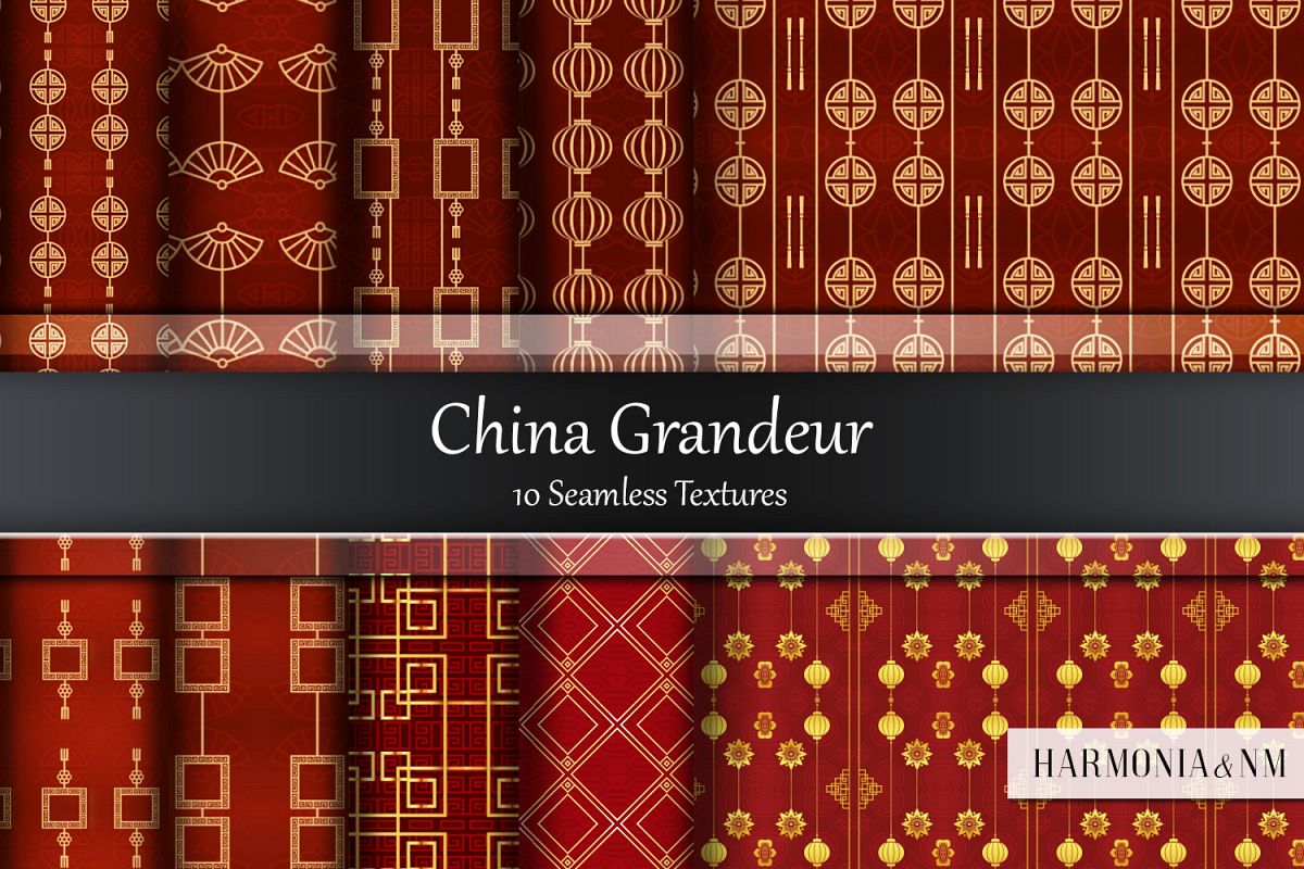 China Grandeur 10 Seamless Textures example image 1