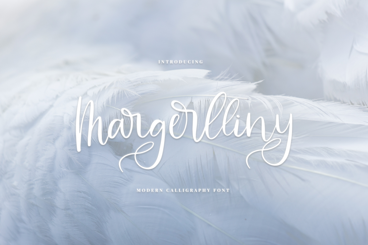 Margerlliny - Modern calligraphy font example image 1