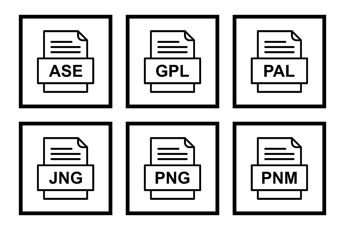 Set Of File Formats Icons example image 1