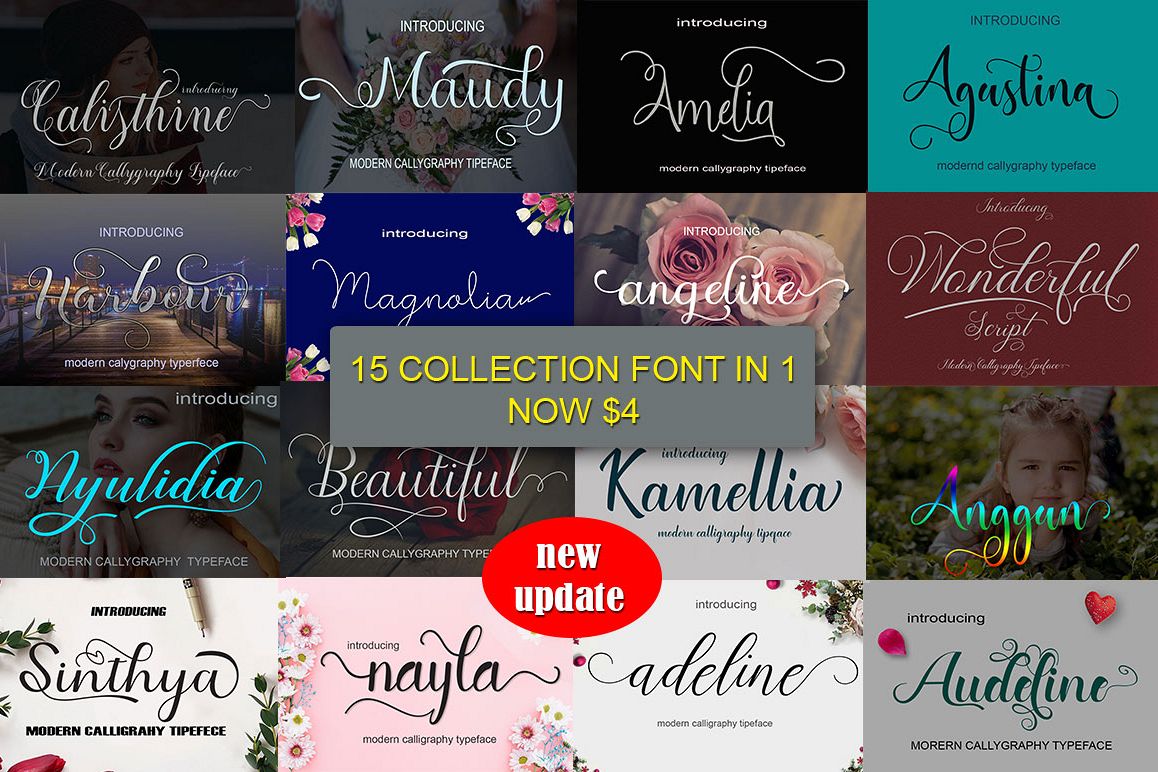 New Font Bundles update example image 1