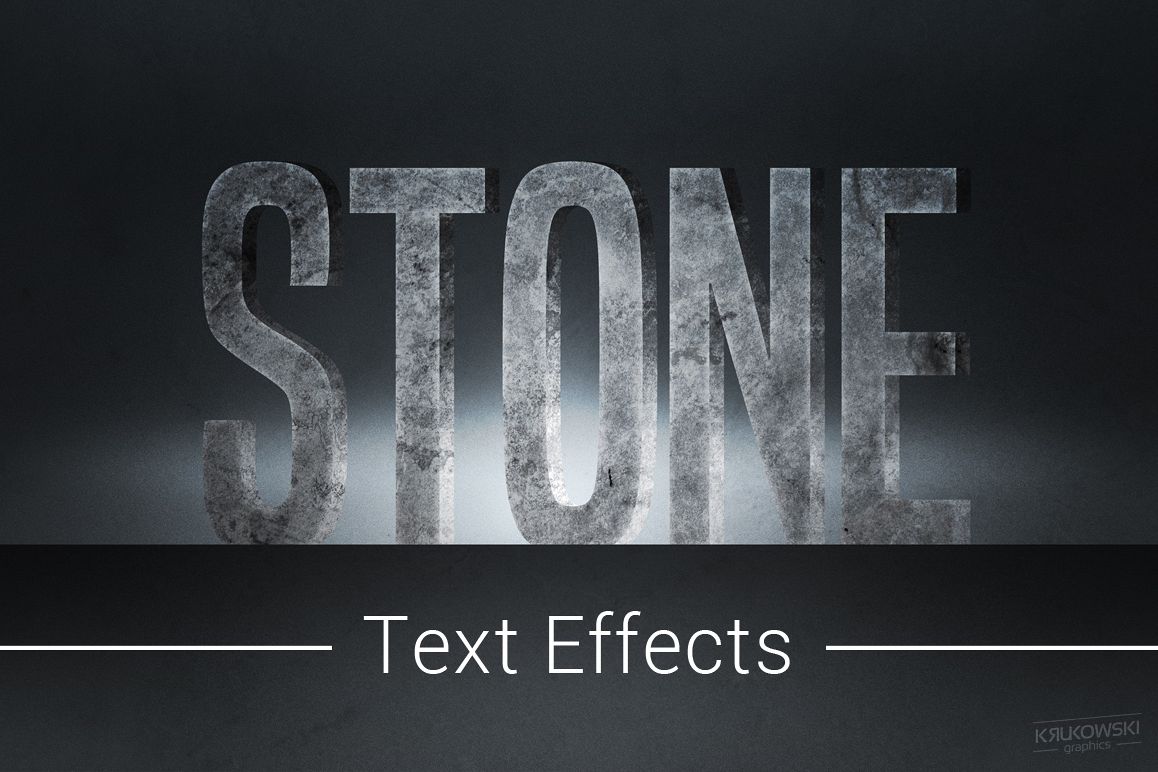 Stone Text Effects Mockup example image 1