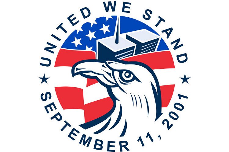 9-11 Eagle Head World Trade Center American Flag example image 1