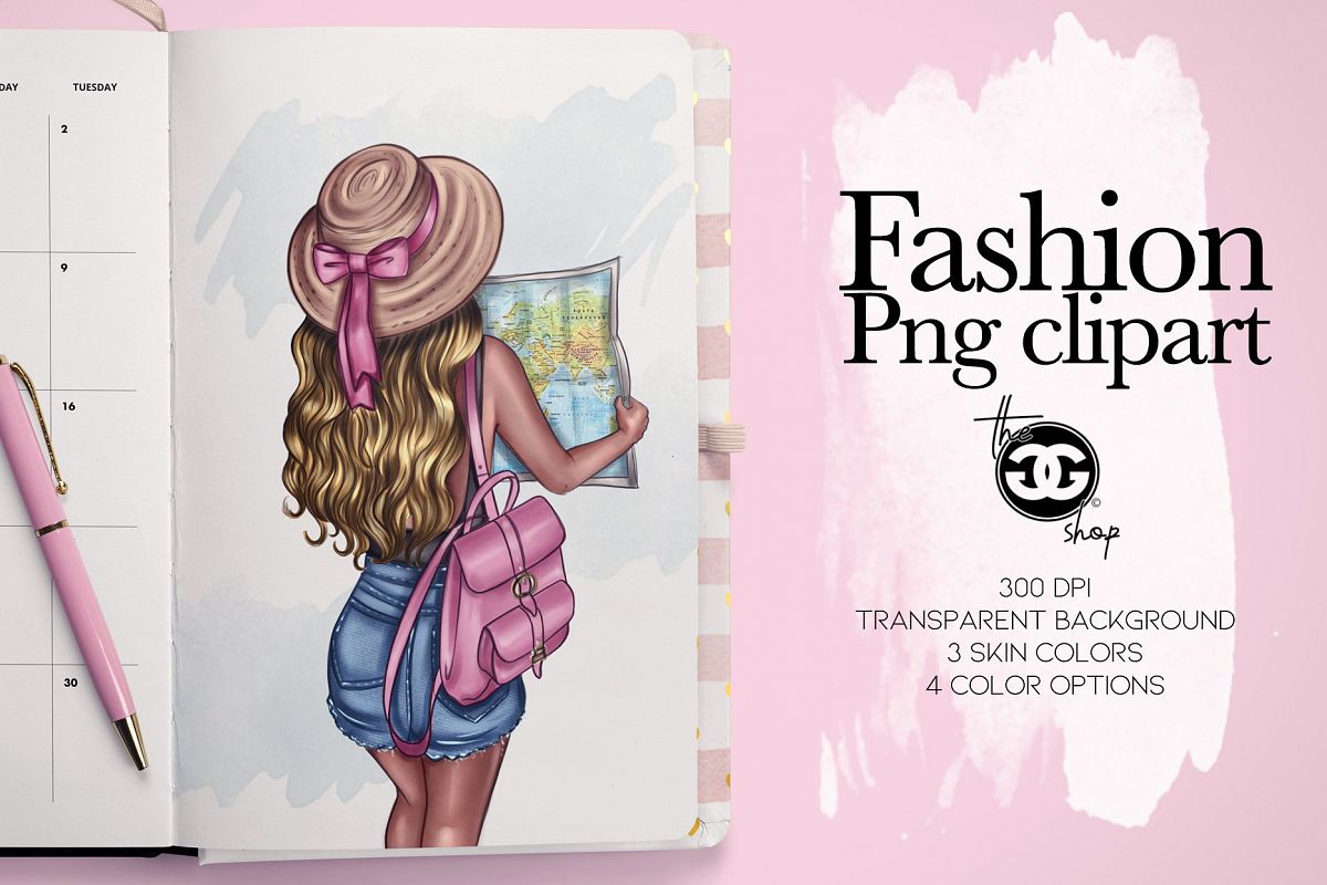 Fashion Png Clipart Planner insert decoration example image 1