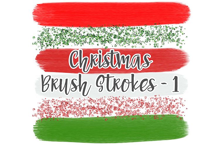 Christmas Brush Stroke Set 1 example image 1