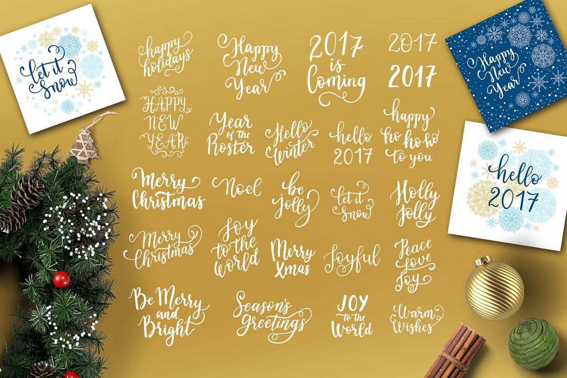 24 Christmas overlays example image 1