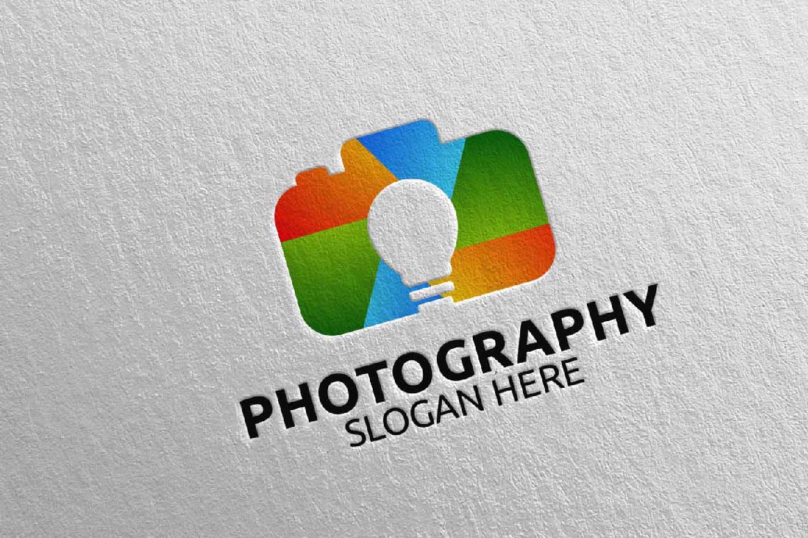 Abstract Camera Photography Logo 11 example image 1