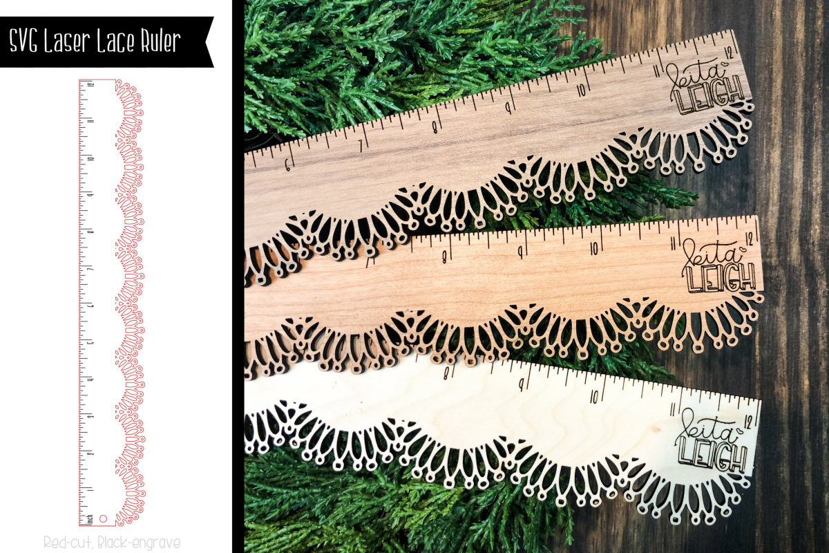Laser Lace Ruler SVG example image 1