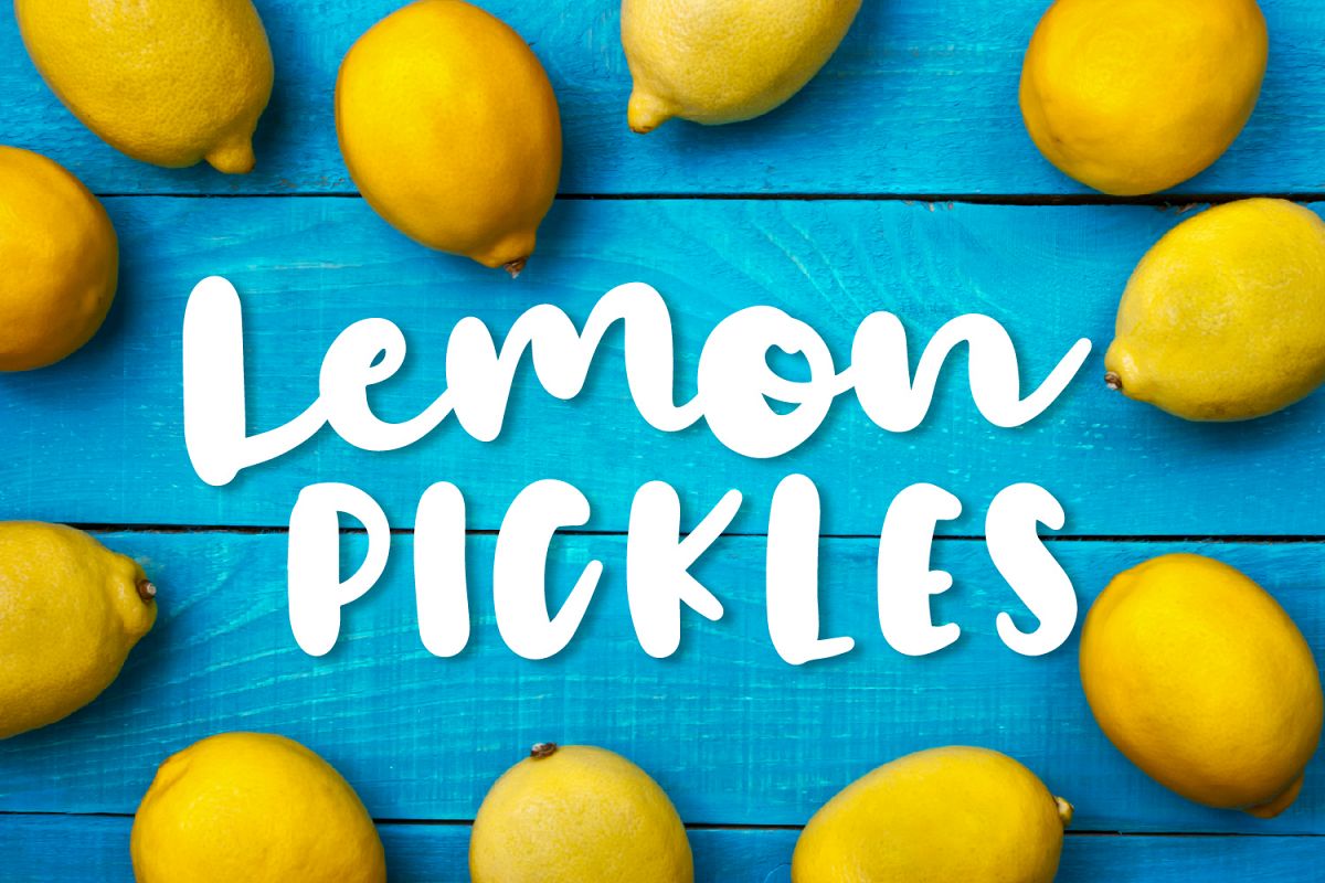 Lemon Pickles - A Script & Print Duo example image 1