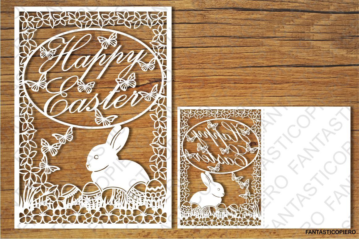 Happy Easter SVG files for Silhouette Cameo and Cricut. example image 1